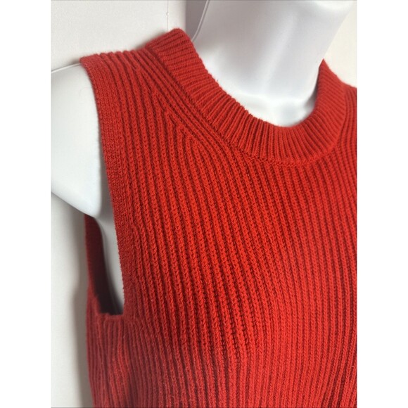 J. Crew Womens Sleeveless Sweater Knit XS Classic Red‎ Holiday Preppy - Picture 3 of 10